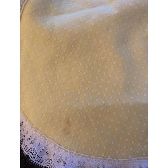 Vintage Alexis Pastel Lace Swiss Dot Romantic Apron Top USA - Picture 7 of 8